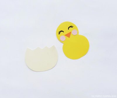 Easter Chick Paper Craft Step 2