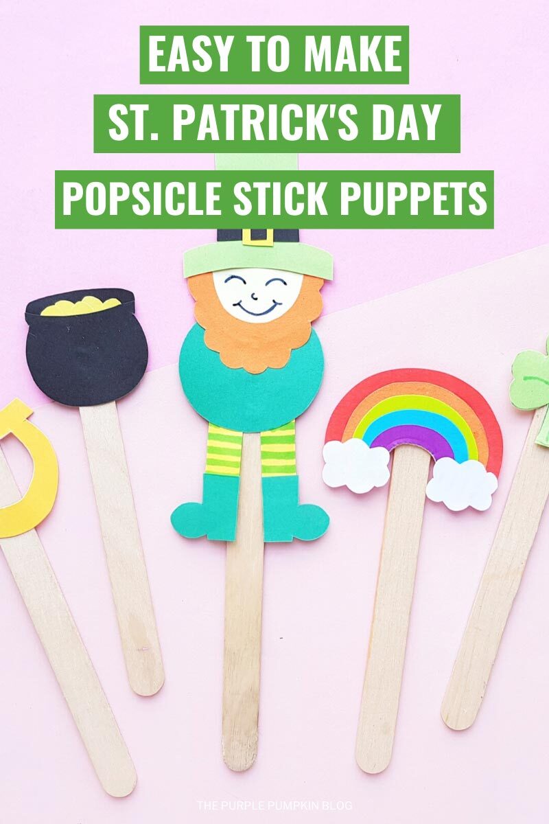 Easy to Make St. Patrick's Day Popsicle Stick Puppets