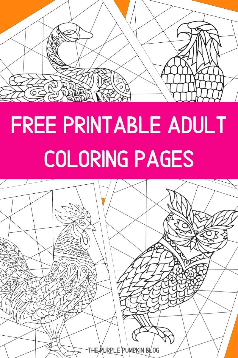 Free Printable Adult Coloring Pages / Colouring Pages for Adults
