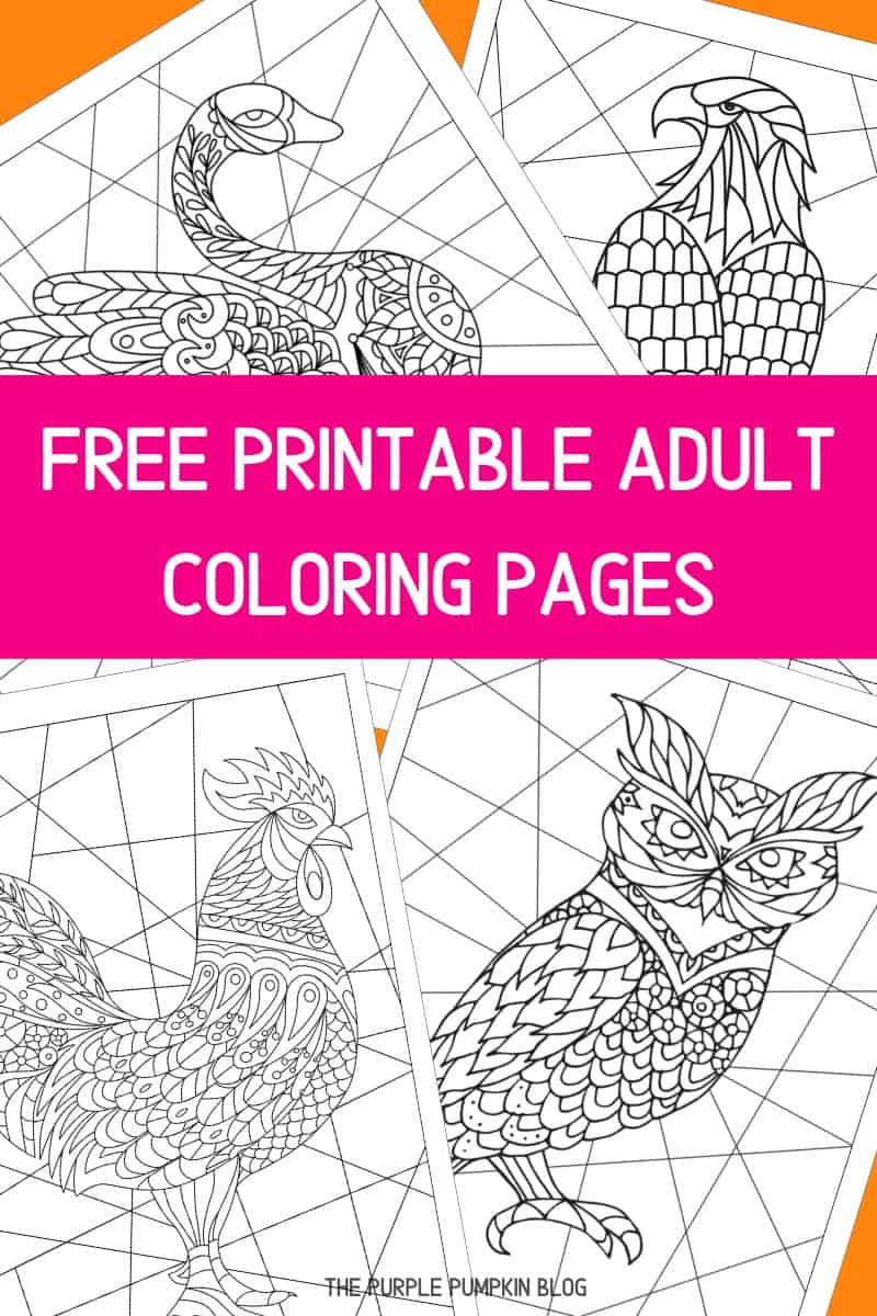 Free Printable Adult Coloring Pages / Colouring Pages for Adults