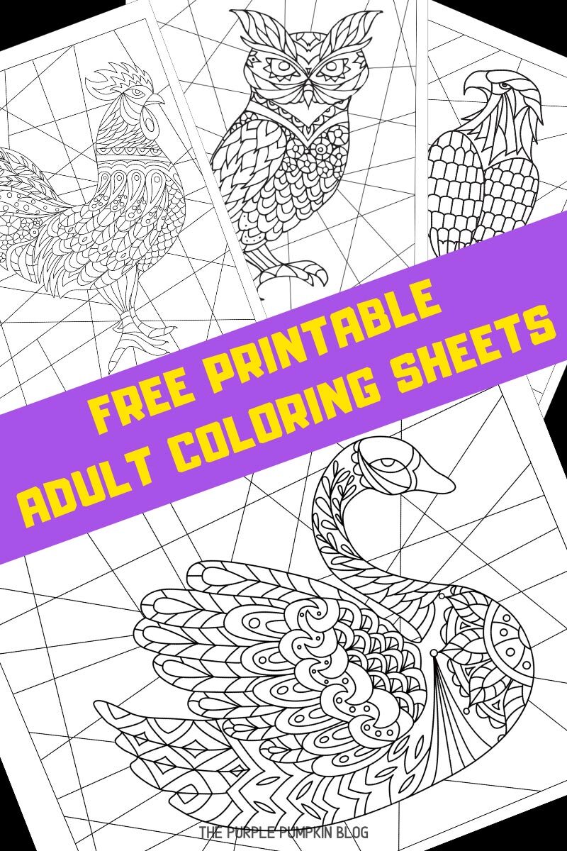 Free Printable Adult Coloring Sheets