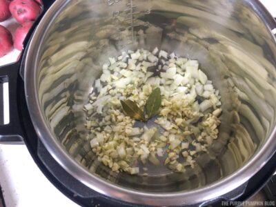 Garlic, Onion and Herbs in Instant Pot