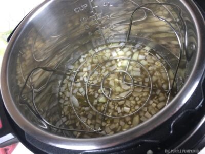 Trivet placed inside Instant Pot