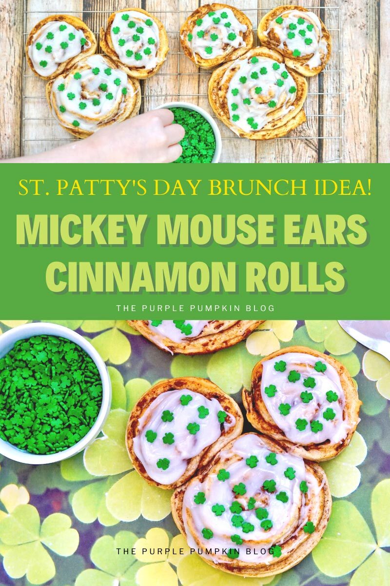 St. Patty's Brunch - Mickey Ears Cinnamon Rolls