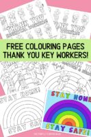 Free Printable Key Workers / Essential Workers Coloring Sheets