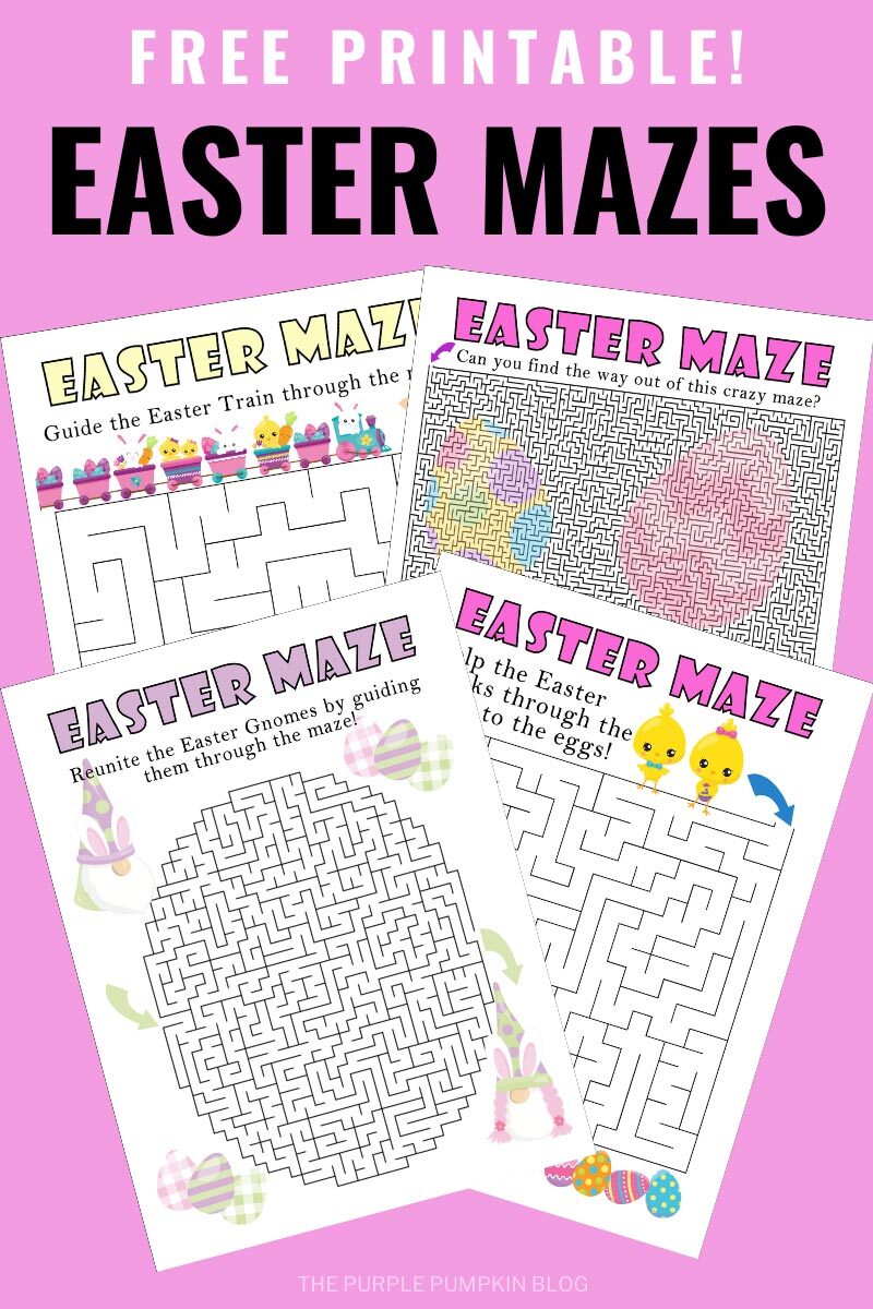 Free Printable Easter Mazes Free Printable Easter Mazes