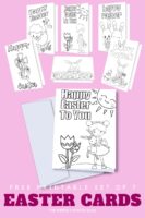 Free Printable Easter Cards to Color | Fun Easter Activities for Kids