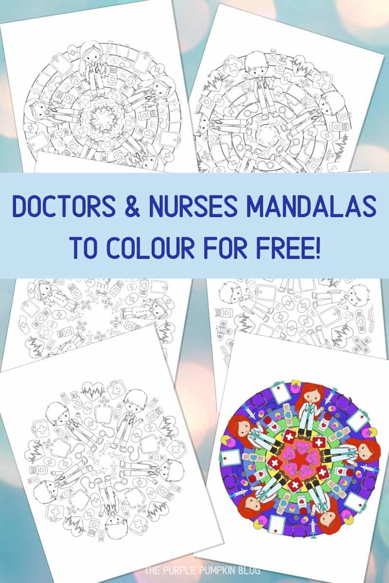 Doctors & Nurses Mandalas To Colour For Free