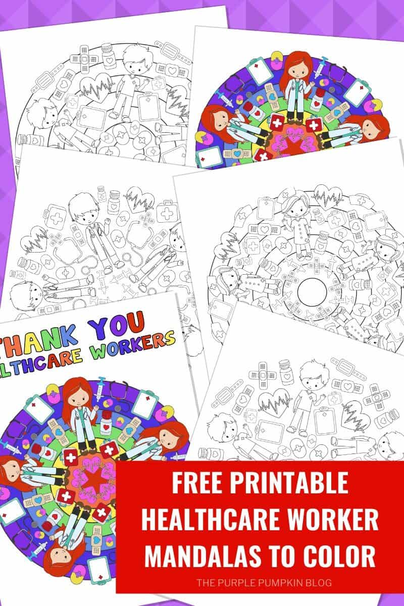 Free Printable Healthcare Worker Mandalas To Color