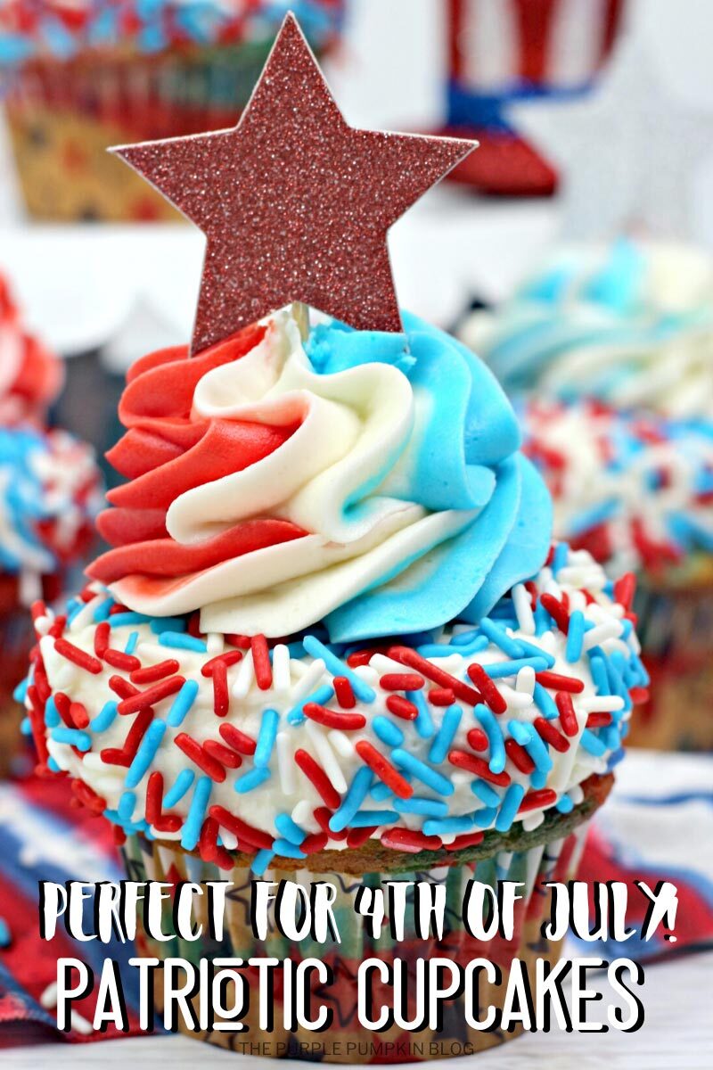 Perfect for 4th of July Patriotic Cupcakes
