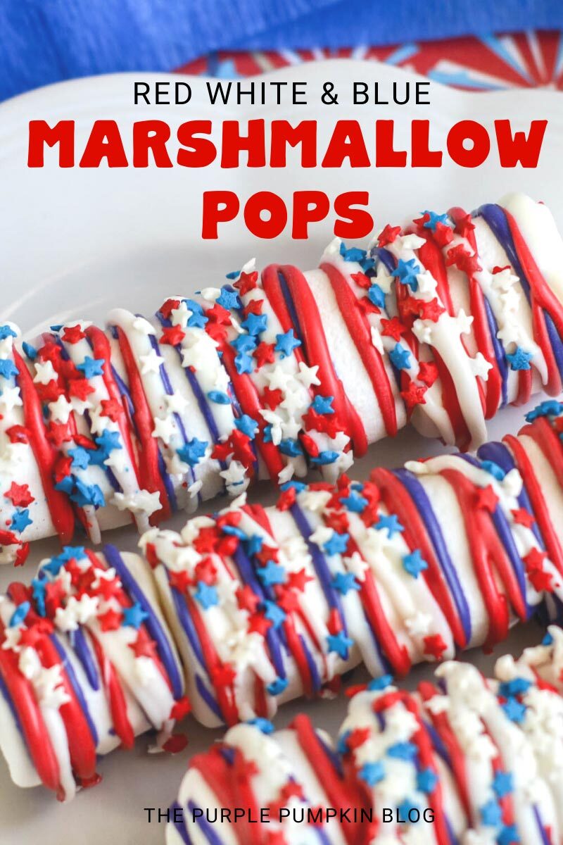 Red White & Blue Marshmallow Pops