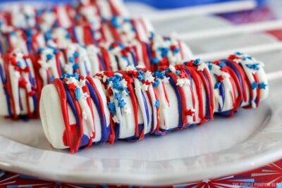 Red White & Blue Marshmallows for 4th July