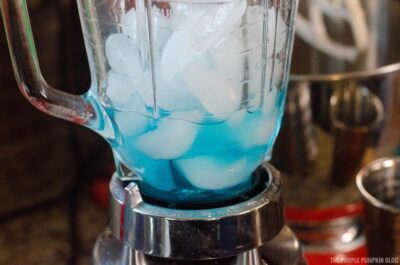 Ice & Powerade in Blender