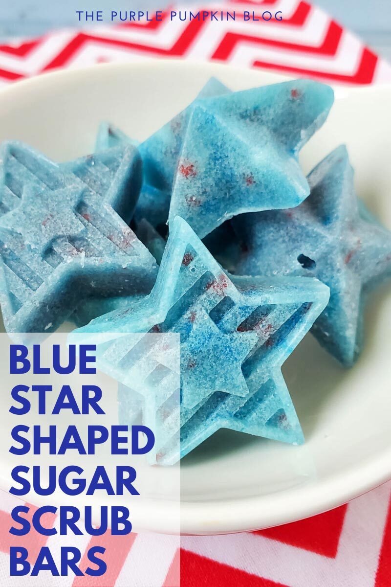 Blue Star Shaped Sugar Scrub Bars