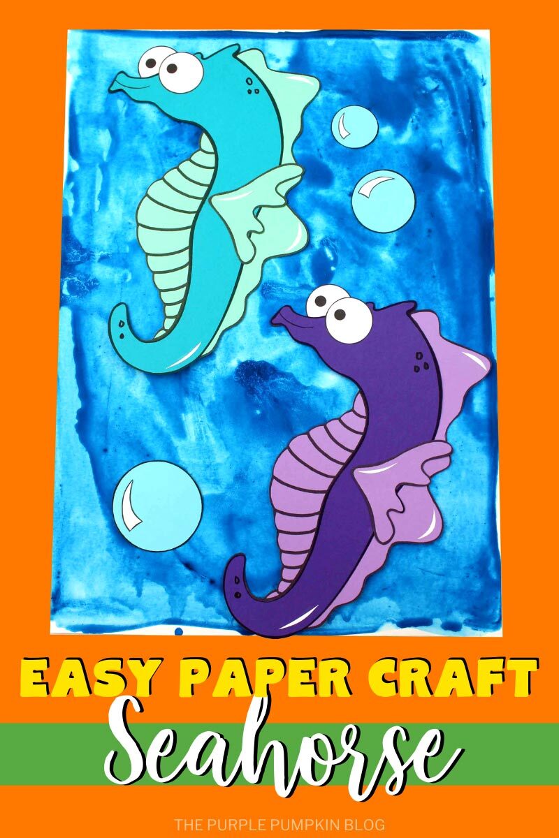 Easy Paper Craft Seahorse