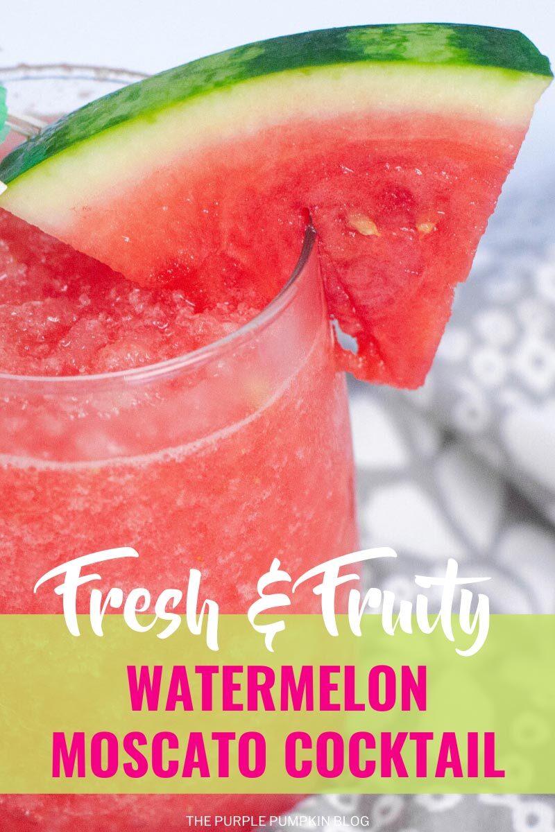 Fresh & Fruity Watermelon Moscato Cocktail