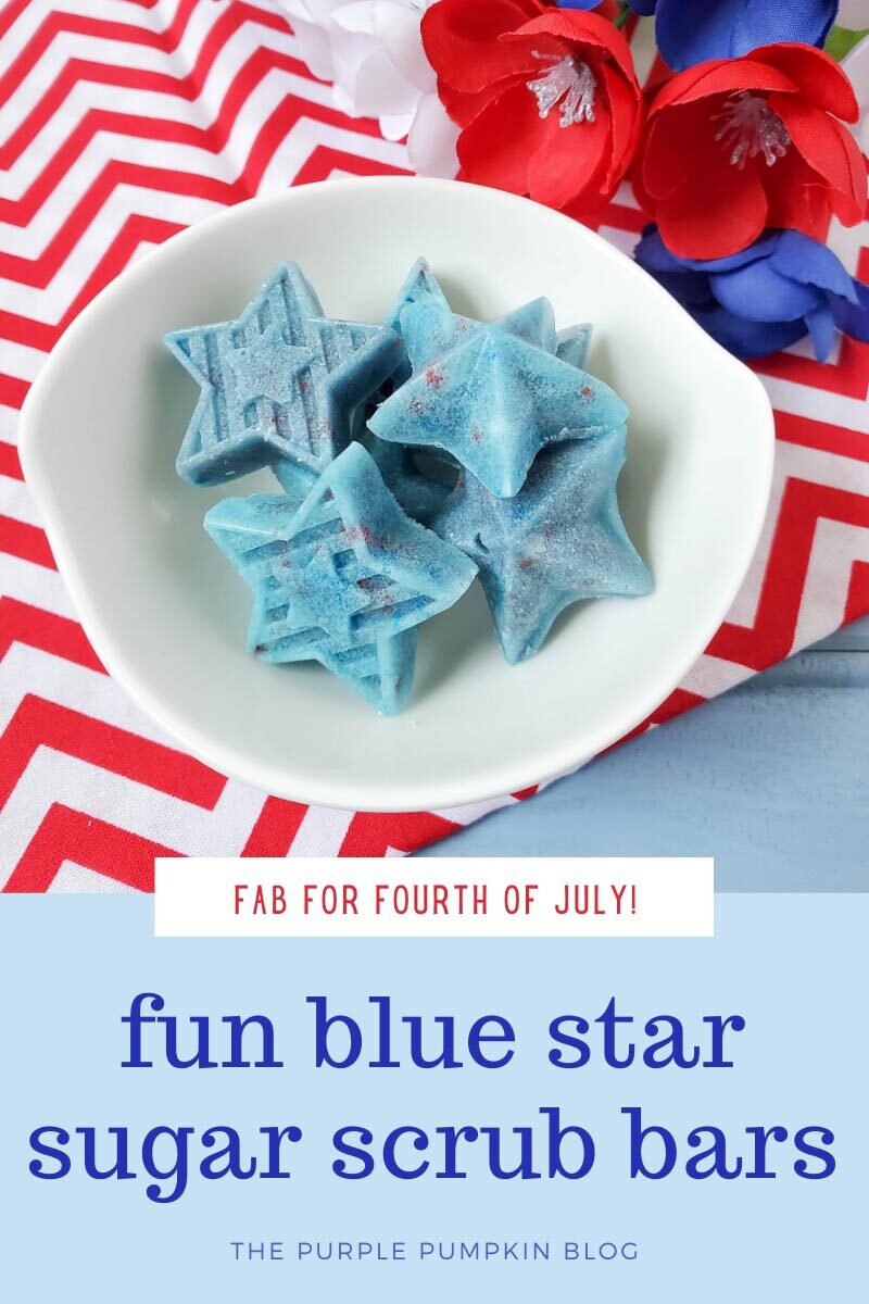 Fun Blue Star Sugar Scrub Bars