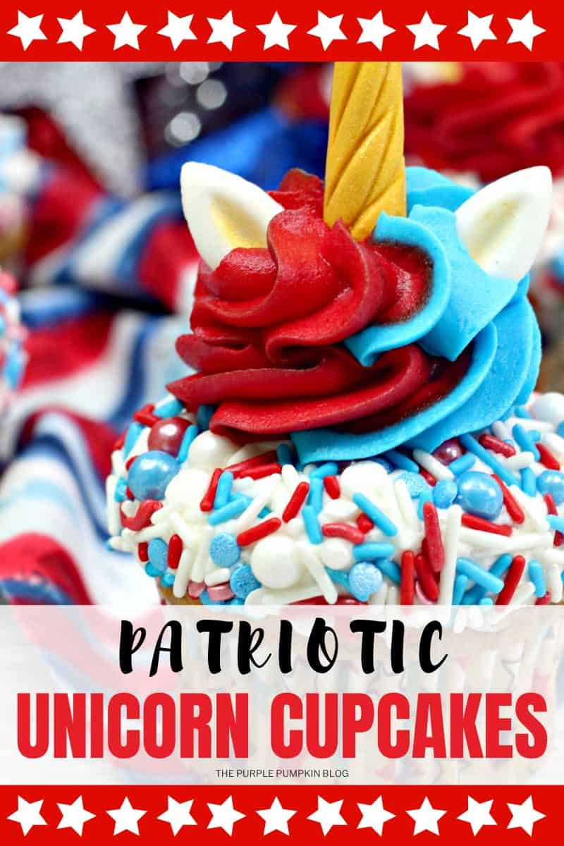Patriotic Unicorn Cupcakes