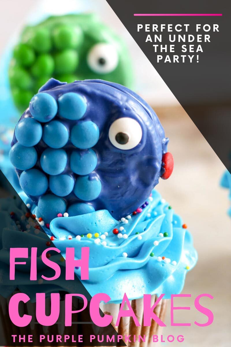 Perfect for an Under the Sea Party - Fish Cupcakes