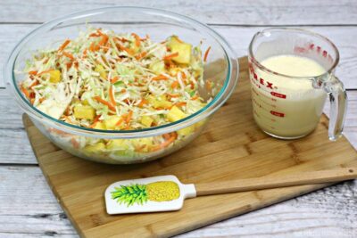 Pineapple Coleslaw Process