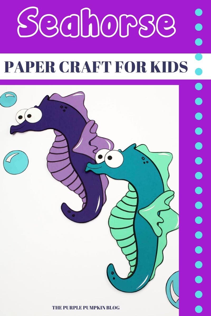 Seahorse - Paper Craft for Kids