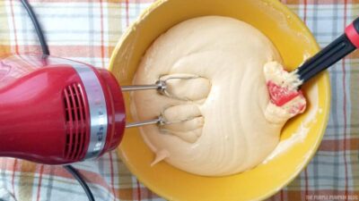 Cupcake batter being mixed