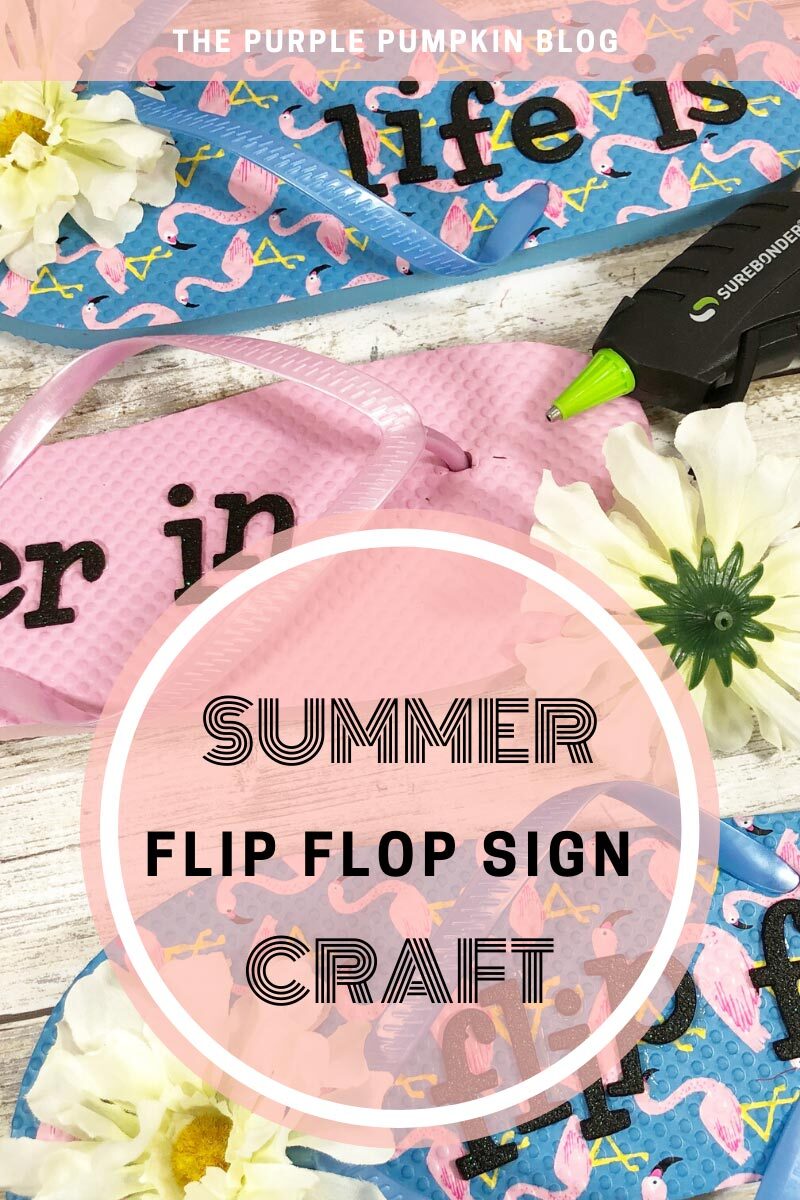 Summer Flip Flop Sign Craft