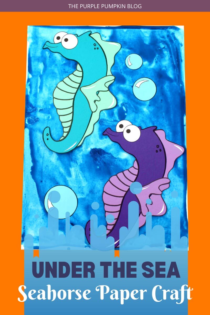 Under the Sea Seahorse Paper Craft