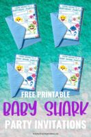 Free Printable Baby Shark Party Invitations (Baby Shark Party)