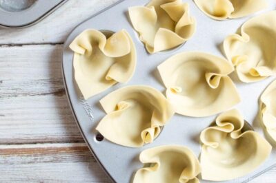 Unbaked wonton wrappers