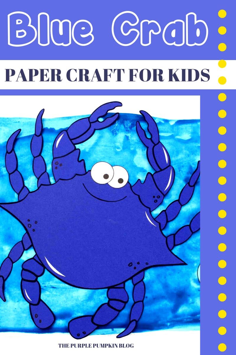 Blue Crab Paper Craft for Kids