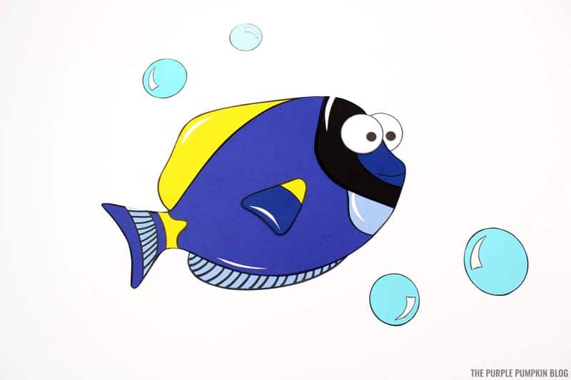 Blue Tang Fish Project Adorable Blue Tang Paper Craft! Make a Paper Dory!