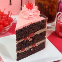 Cherry Coke Cake Slice