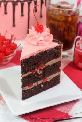 Cherry Coke Cake Slice