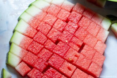 Cubed Watermelon