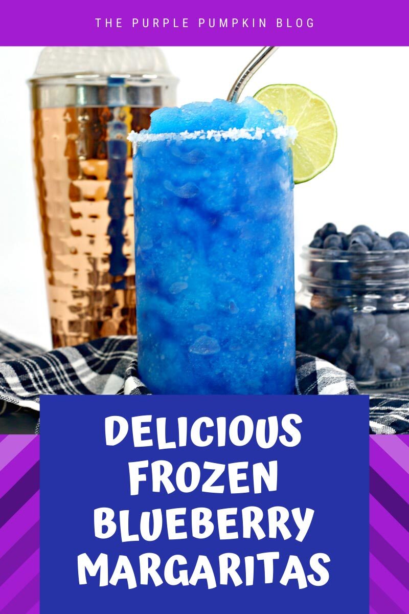 Delicious Frozen Blueberry Margaritas