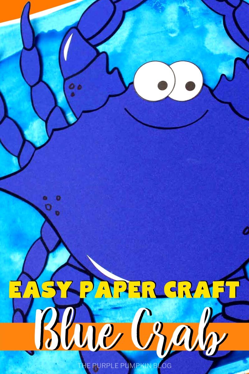 Easy Paper Craft Blue Crab
