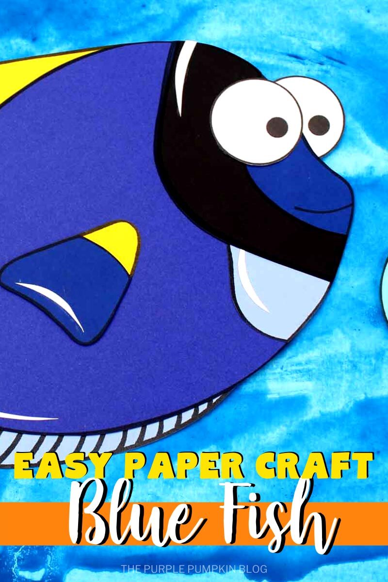 Easy Paper Craft Blue Fish