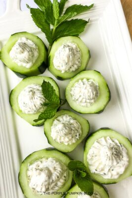 Feta Cucumber Cups Appetizer