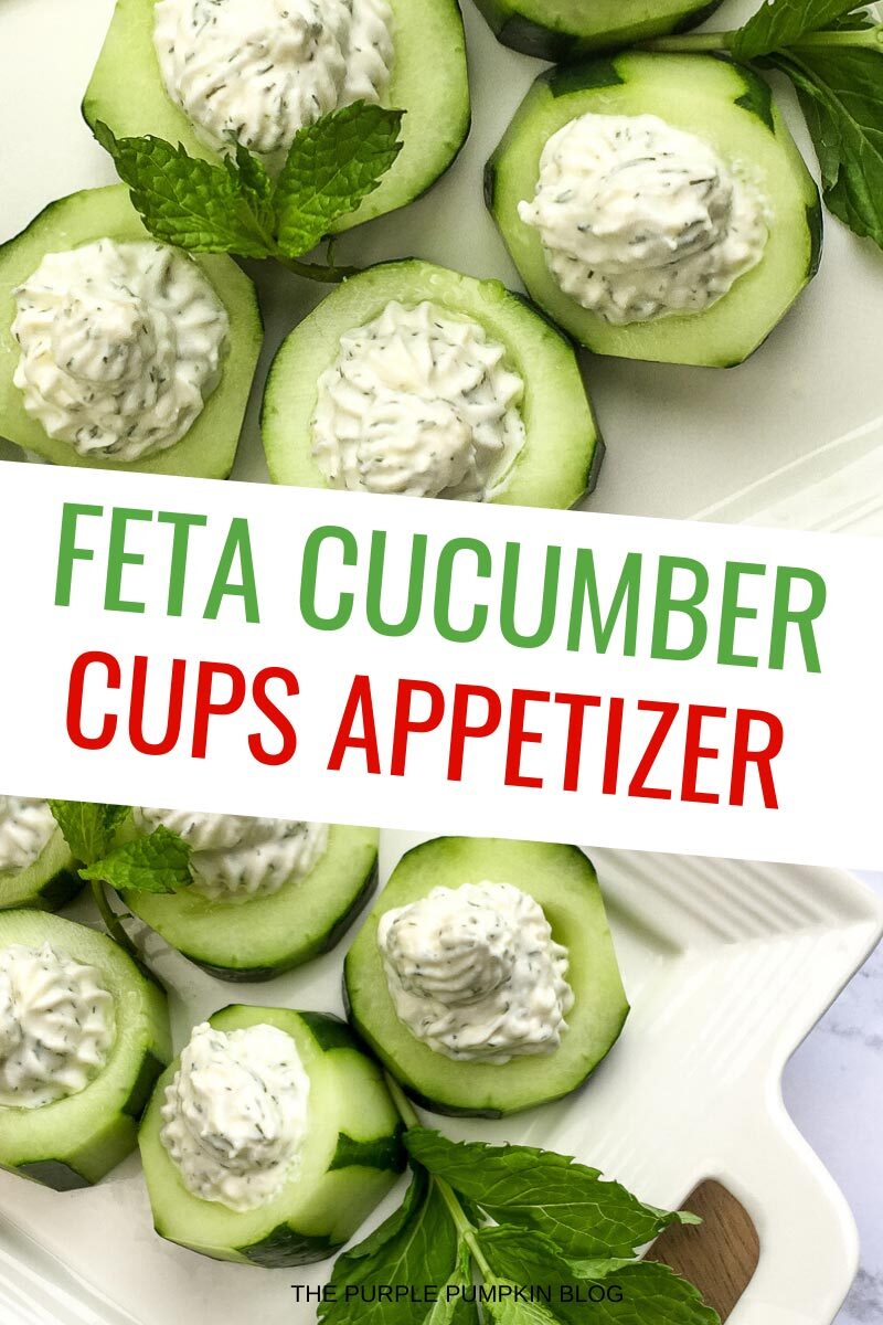 Feta Cucumber Cups Appetizer