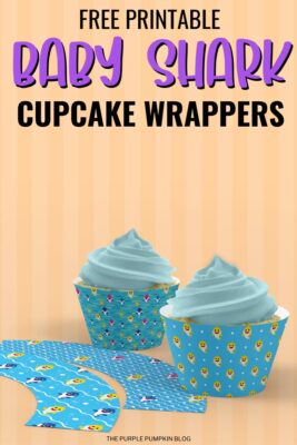 Free Printable Baby Shark Cupcake Wrappers (Baby Shark Party)
