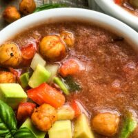 Gazpacho with Chickpeas
