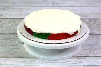 frosted cake layer