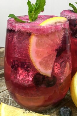 Homemade Blueberry Lemonade