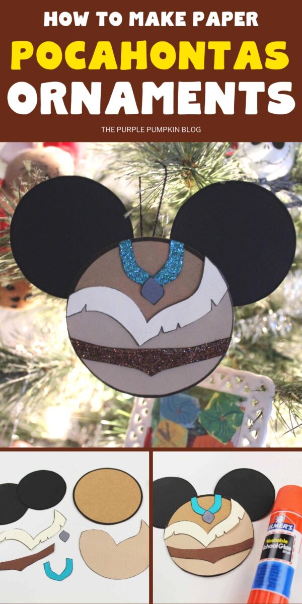 Pocahontas Paper Disney Ornaments