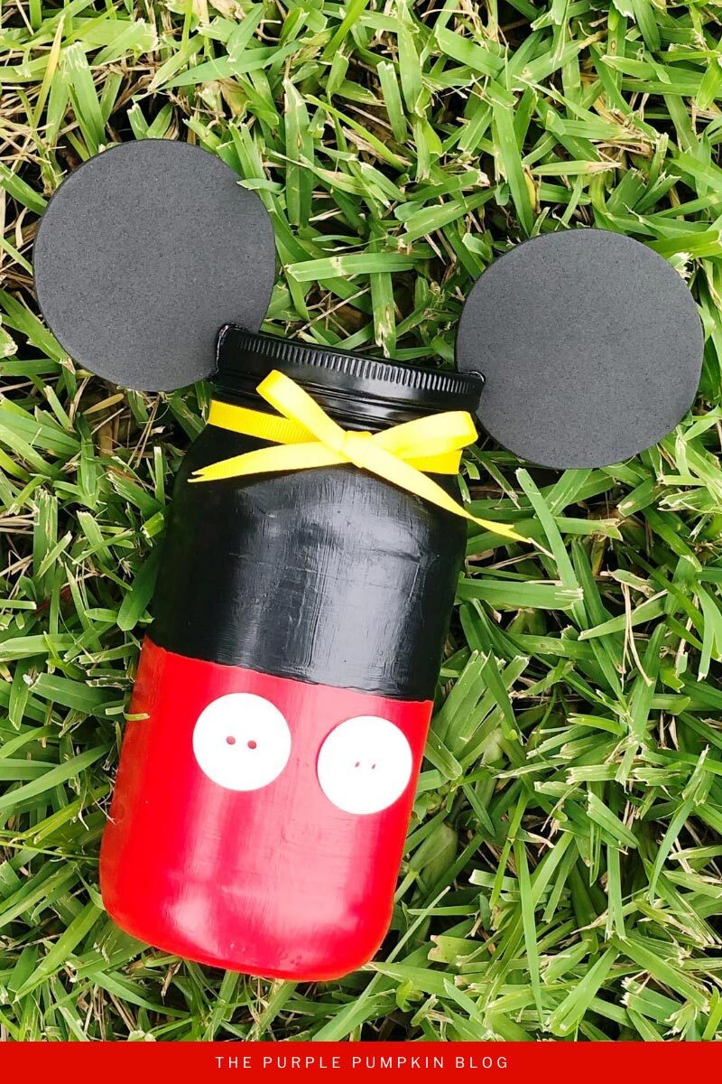 Mickey Mouse Jar Craft