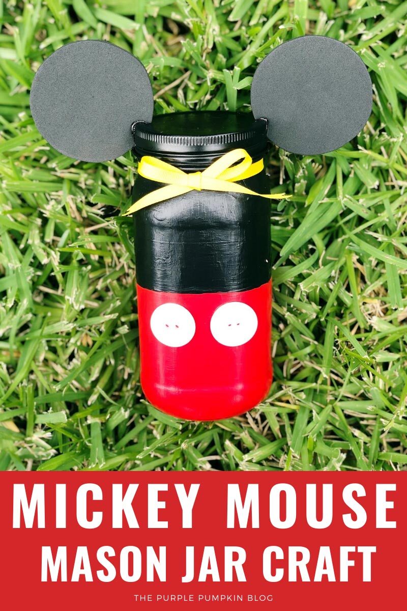 Mickey Mouse Mason Jar Craft