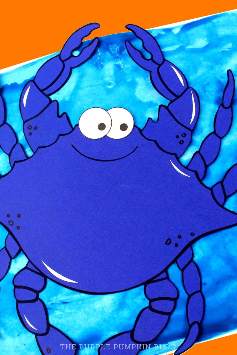 Paper Blue Crab Craft