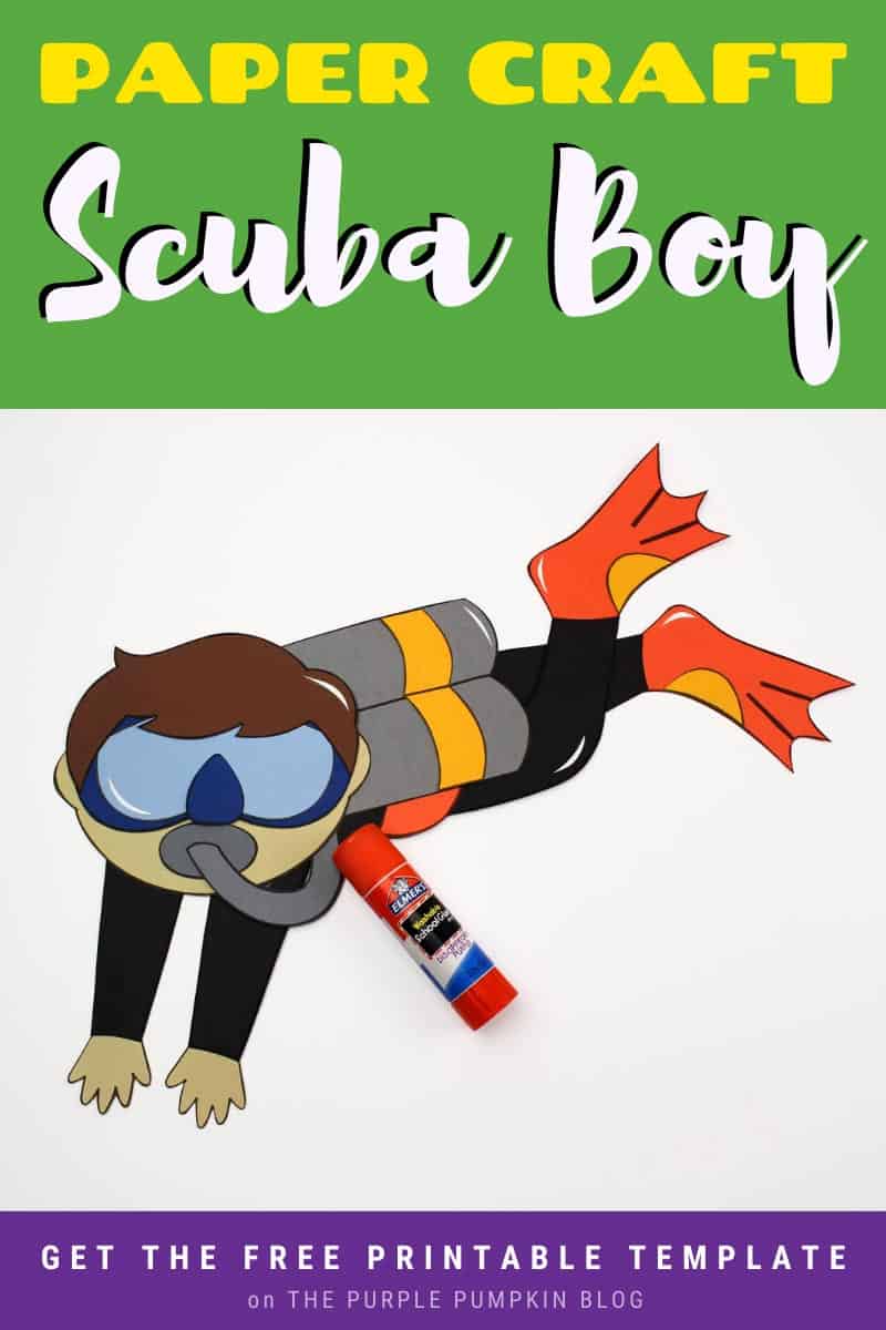 Boy Scuba Diver Craft An Awesome Ocean Paper Craft!