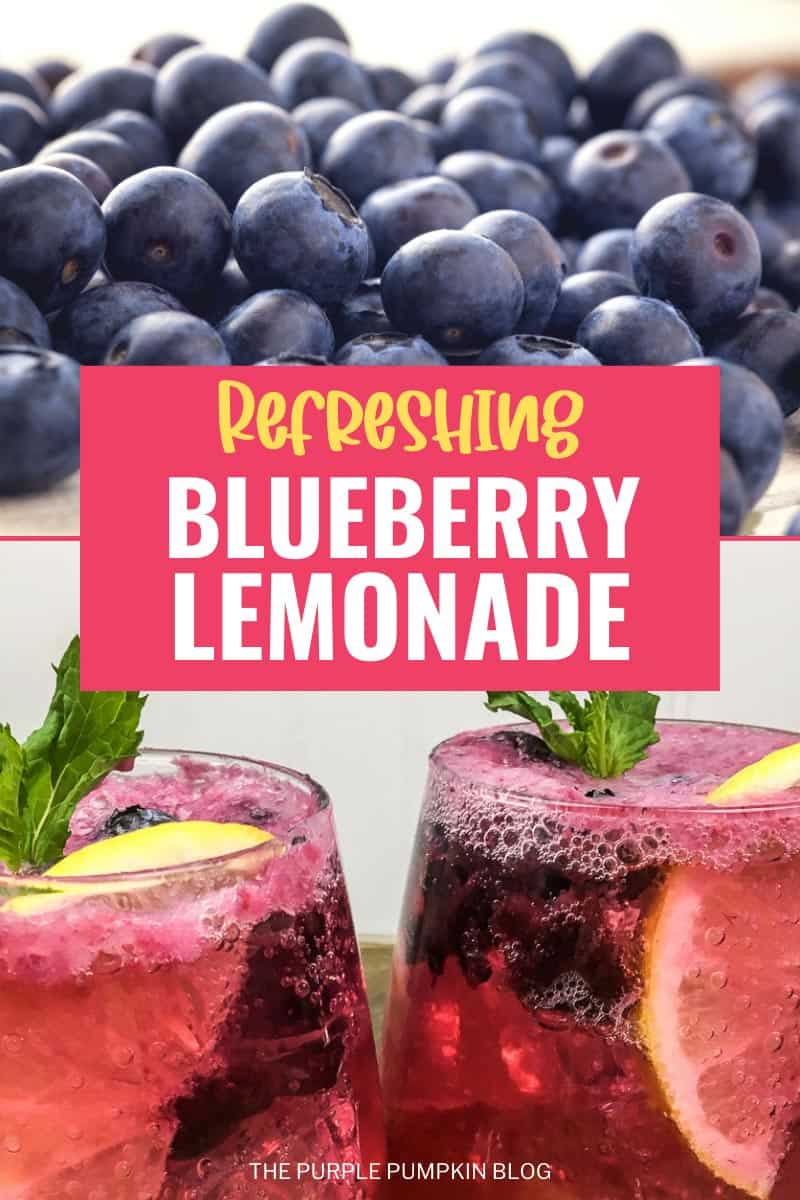 Fresh Sparkling Blueberry Lemonade - Summer Mocktail or Cocktail Mixer!